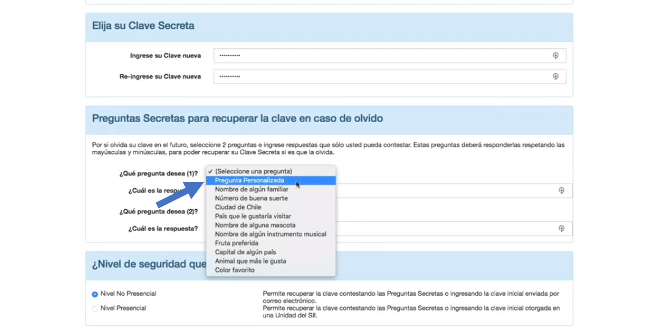 Cambio de Clave Secreta del SII.CL Focus Work