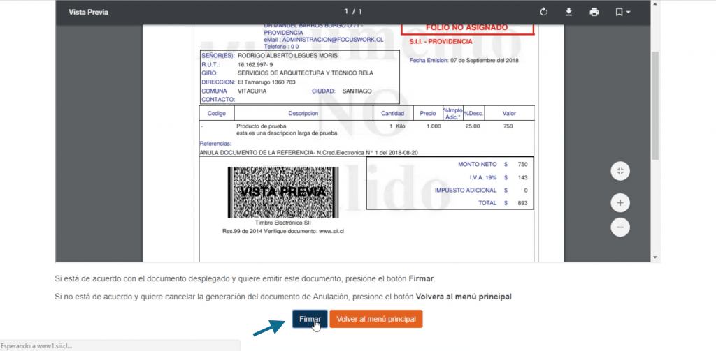 Aprende Aqui A Emitir Una Nota De Debito Por Anulacion En Sii Cl